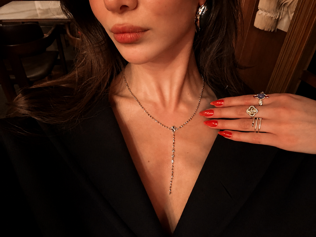 Gold Vintage Yonca Sarkaç Kolye